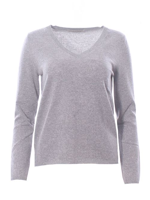 Collo a v in lana e cashmere con lurex LA FILERIA | 57251/16805078